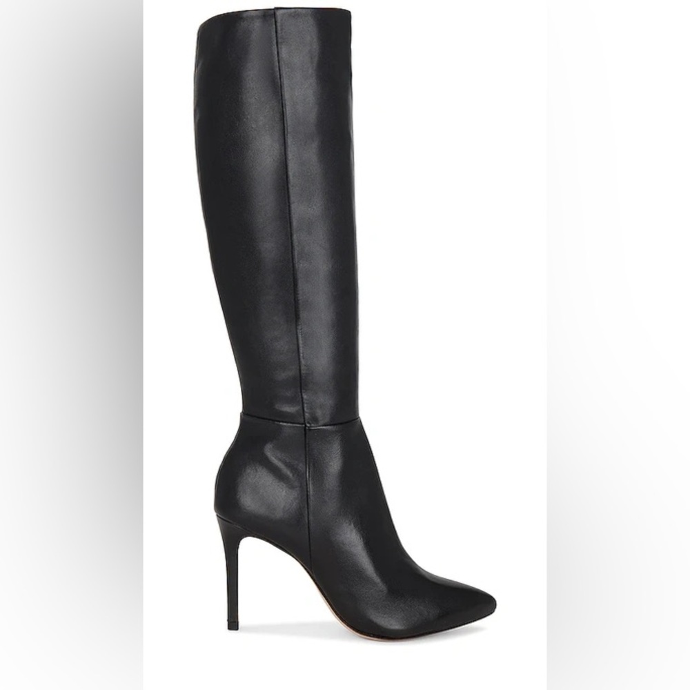 SCHUTZ Black Heeled Leather Boots